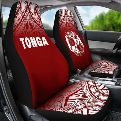 Tonga Polynesian Car Seat Covers - Red Fog -