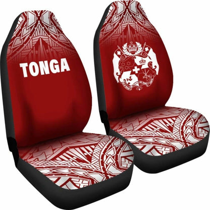 Tonga Polynesian Car Seat Covers - Red Fog -