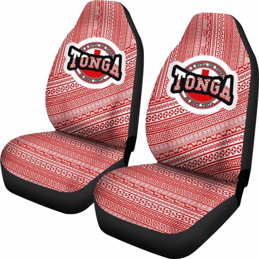 Tonga Car Seat Cover Tonga Flag And Tapa Pattern