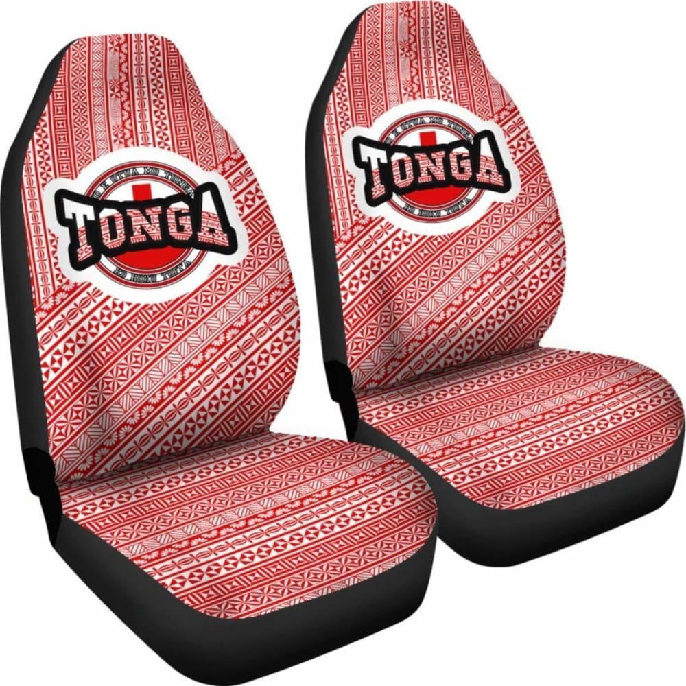 Tonga Car Seat Cover Tonga Flag And Tapa Pattern