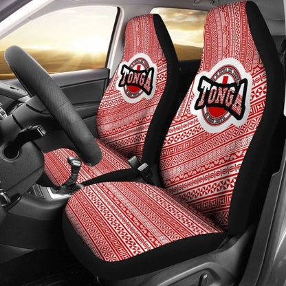 Tonga Car Seat Cover Tonga Flag And Tapa Pattern