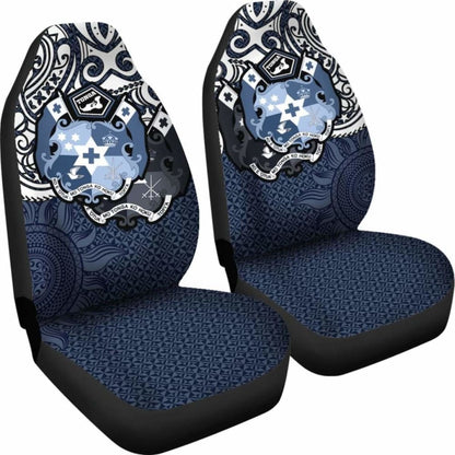 Tonga Polynesian Car Seat Covers - Tongan Pride (Blue) -