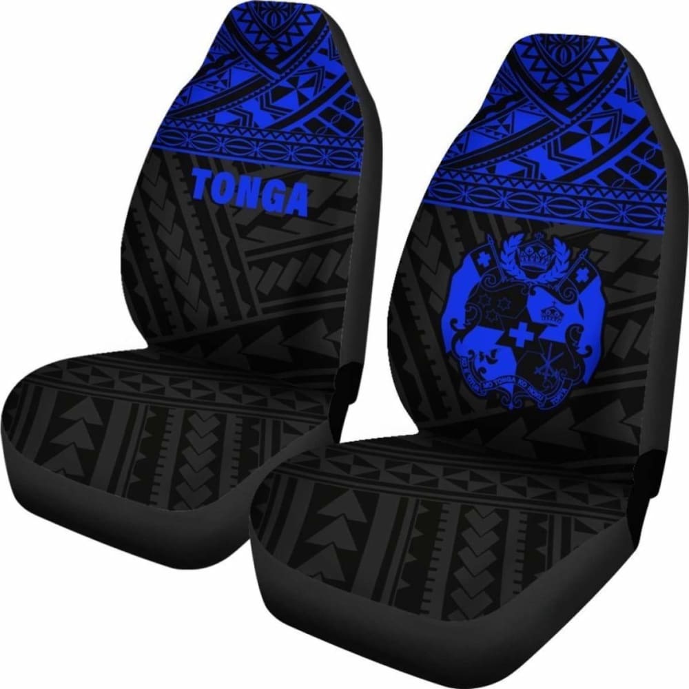 Tonga Polynesian Car Seat Covers Blue -