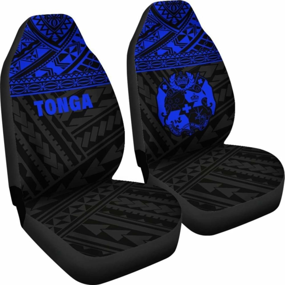 Tonga Polynesian Car Seat Covers Blue -