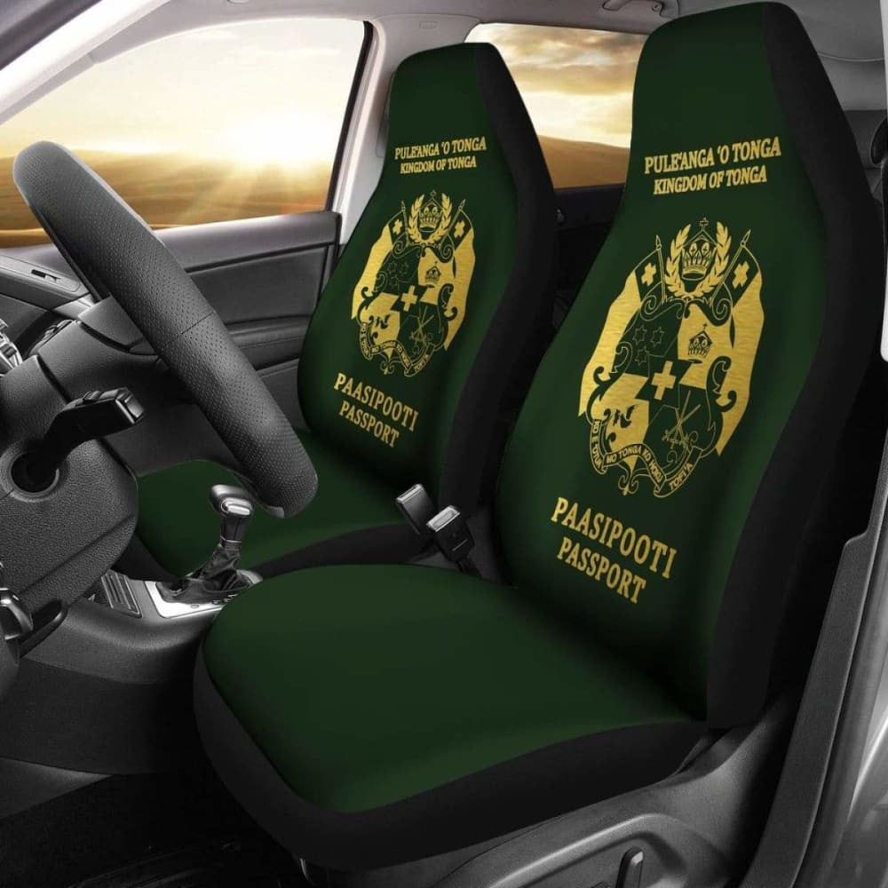 Tonga Car Seat Covers - Pule'Anga 'O Tonga Kingdom Of Tonga Paasipooti Passport -