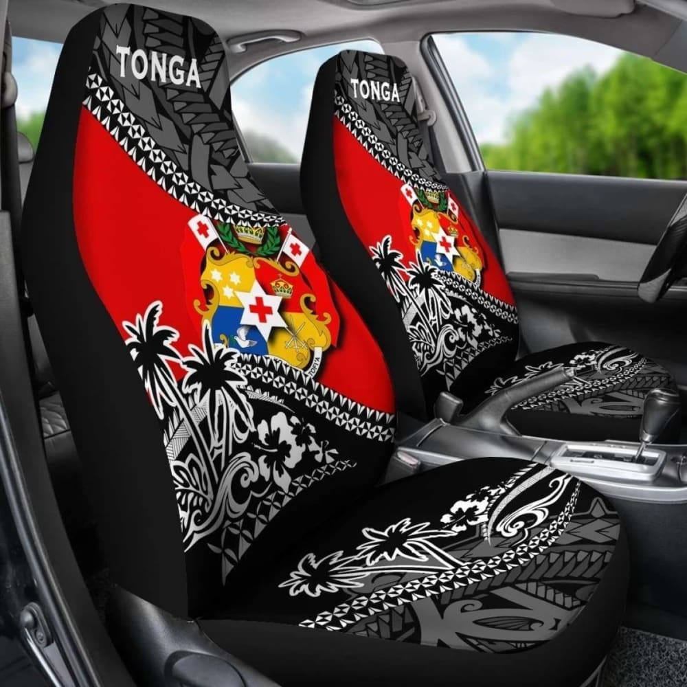 Tonga Car Seat Covers - Tonga Coat Of Arms Fall In The Wave -