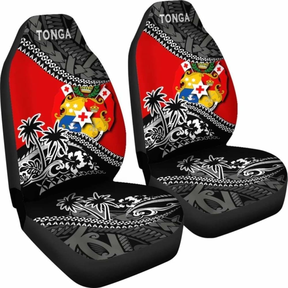 Tonga Car Seat Covers - Tonga Coat Of Arms Fall In The Wave -
