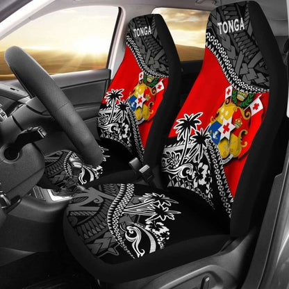 Tonga Car Seat Covers - Tonga Coat Of Arms Fall In The Wave -