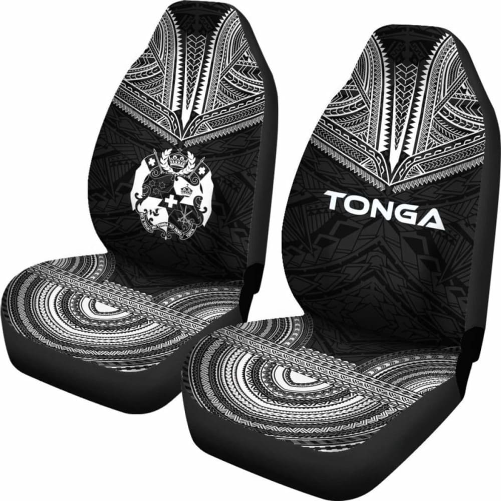 Tonga Polynesian Chief Car Seat Cover Black Version