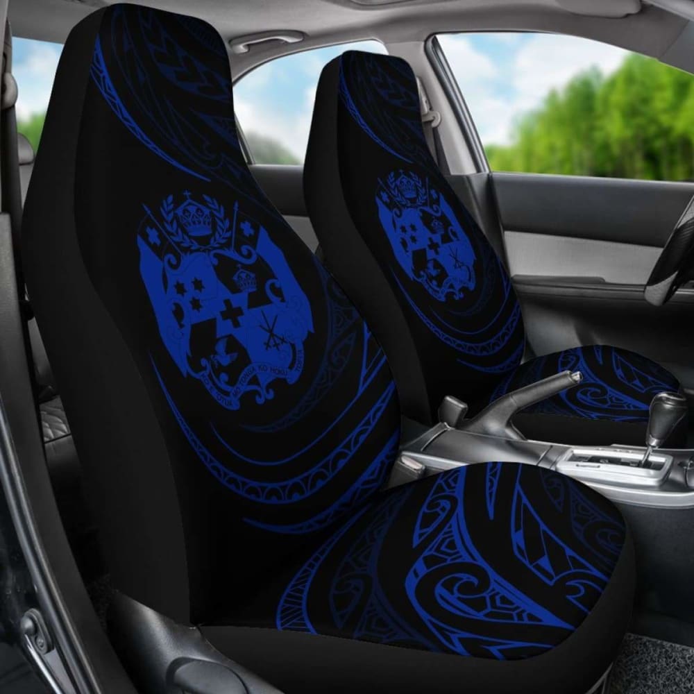 Tonga Car Seat Covers - \bBlue - Frida Style -