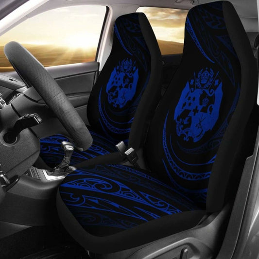 Tonga Car Seat Covers - \bBlue - Frida Style -