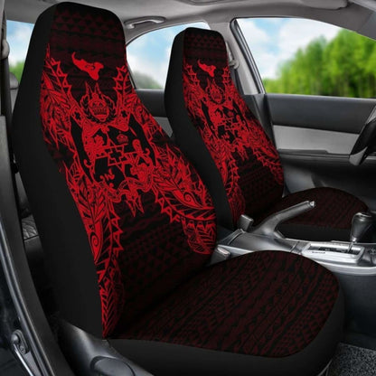 Tonga Polynesia Car Seat Cover Map Red