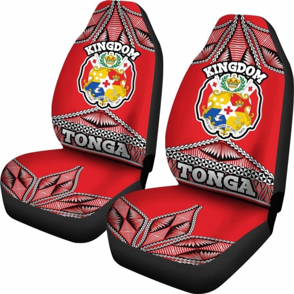 Tonga Polynesian Car Seat Covers Coat Of Arms
