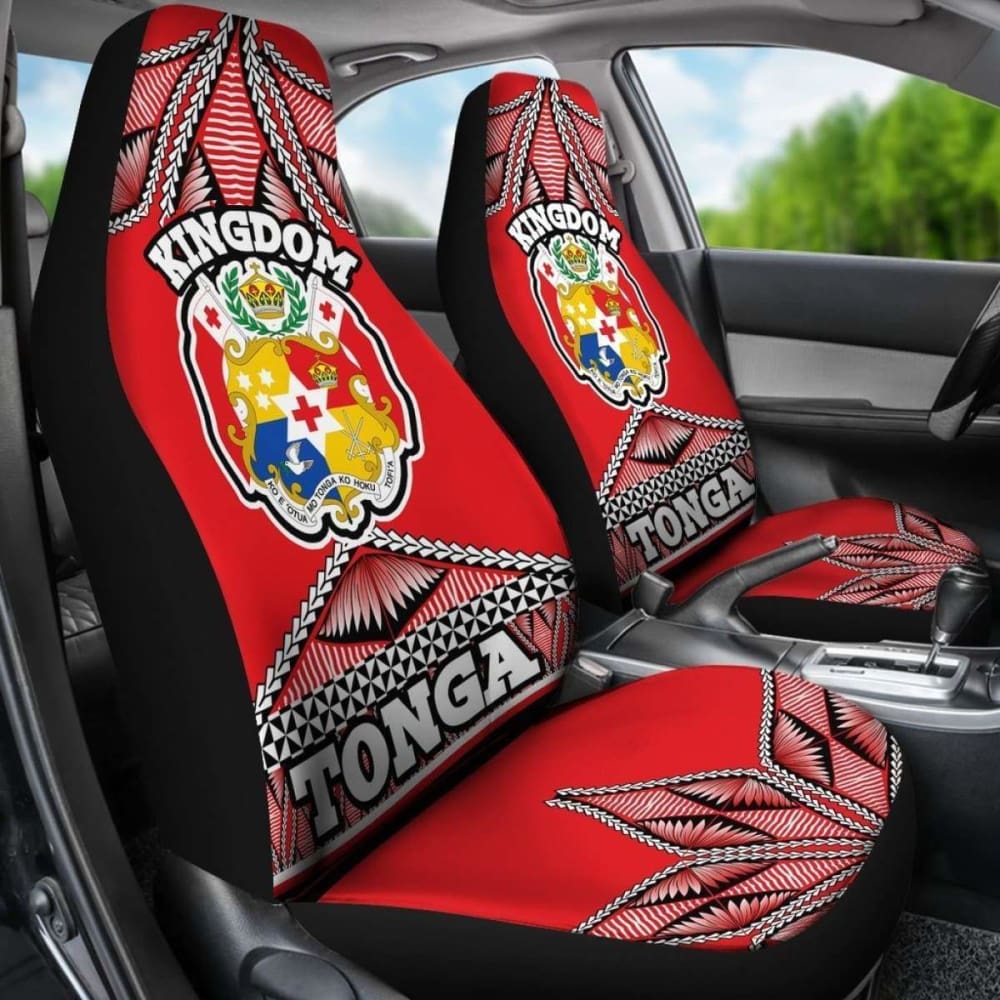 Tonga Polynesian Car Seat Covers Coat Of Arms