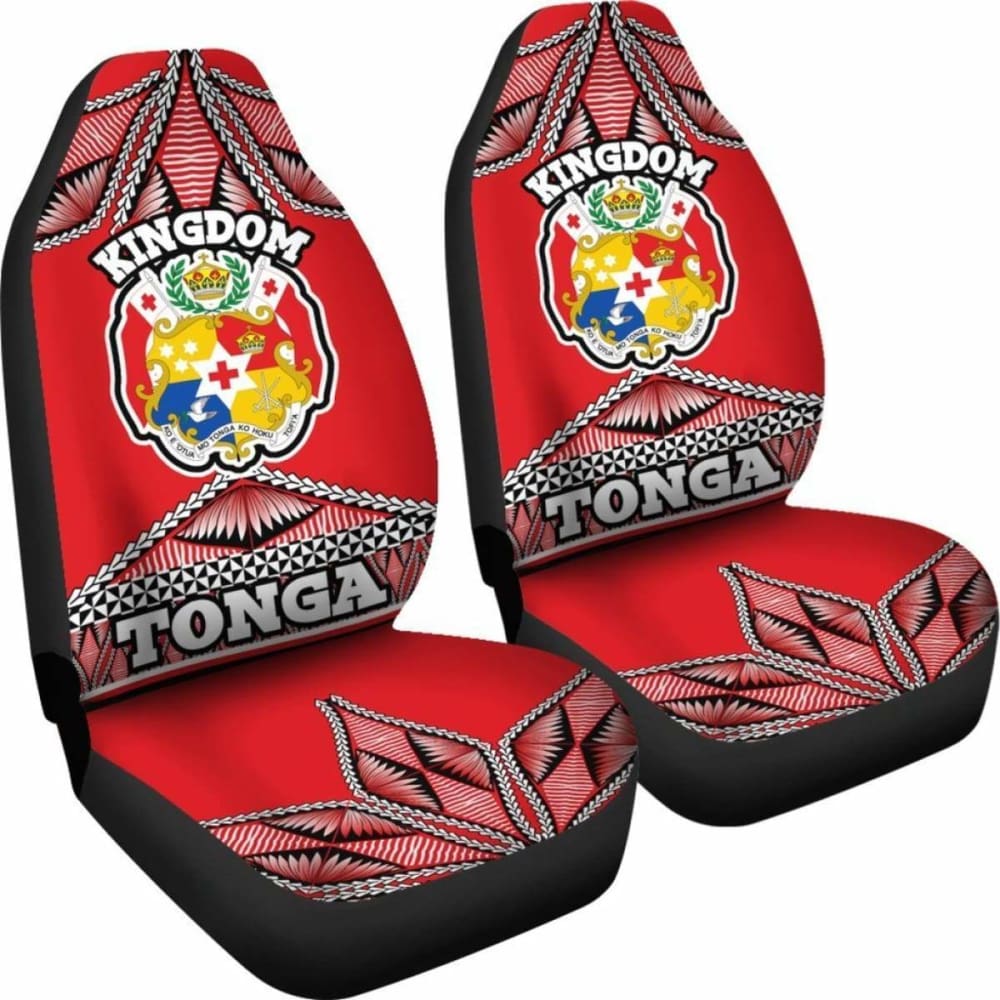 Tonga Polynesian Car Seat Covers Coat Of Arms