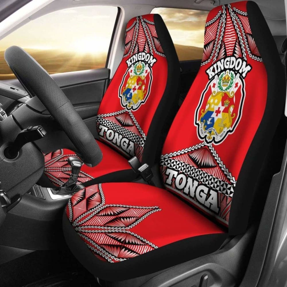Tonga Polynesian Car Seat Covers Coat Of Arms
