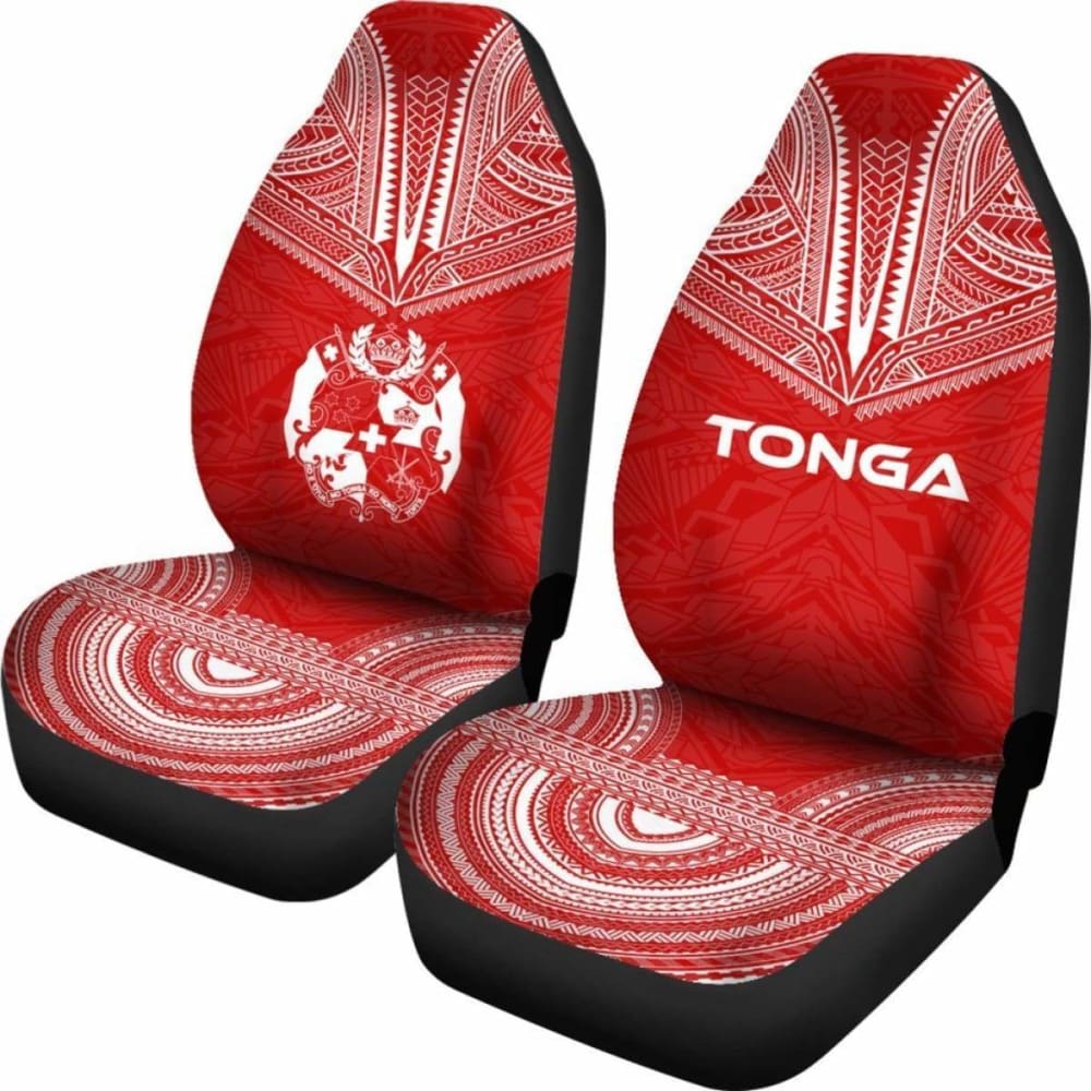 Tonga Flag Polynesian Chief Car Seat Cover