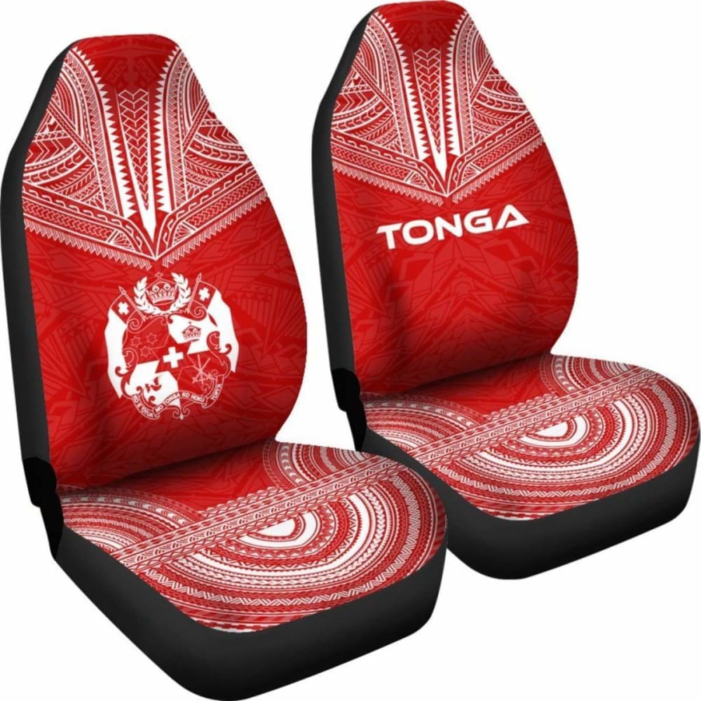Tonga Flag Polynesian Chief Car Seat Cover