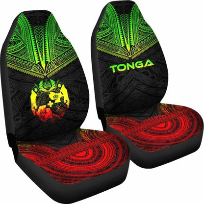 Tonga Polynesian Chief Car Seat Cover Reggae Version