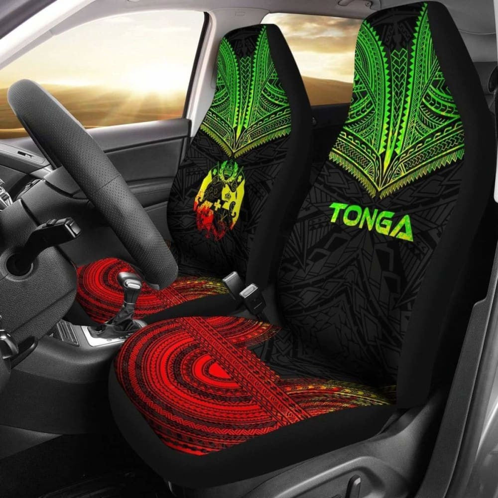 Tonga Polynesian Chief Car Seat Cover Reggae Version