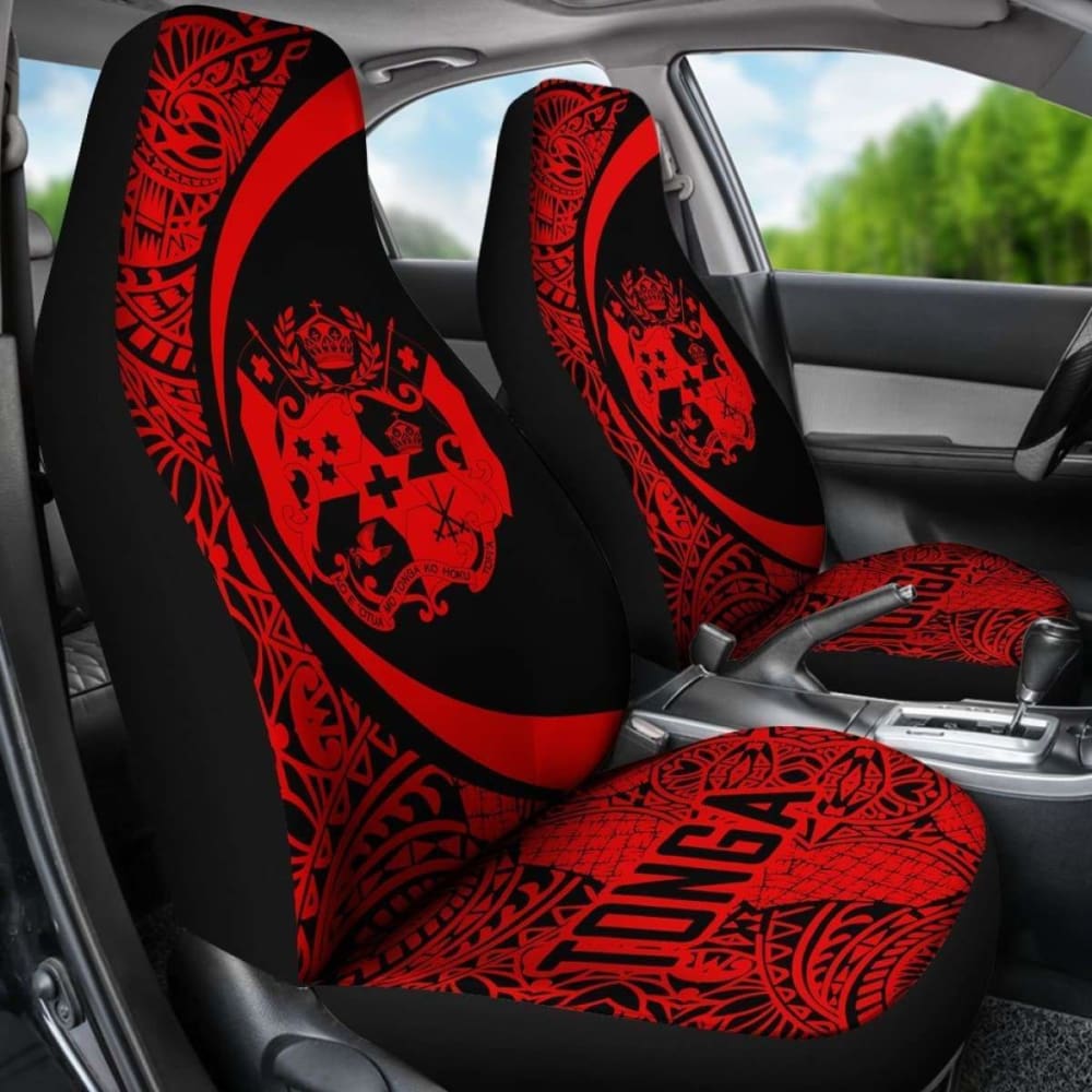 Tonga Polynesian Car Seat Covers Circle Style