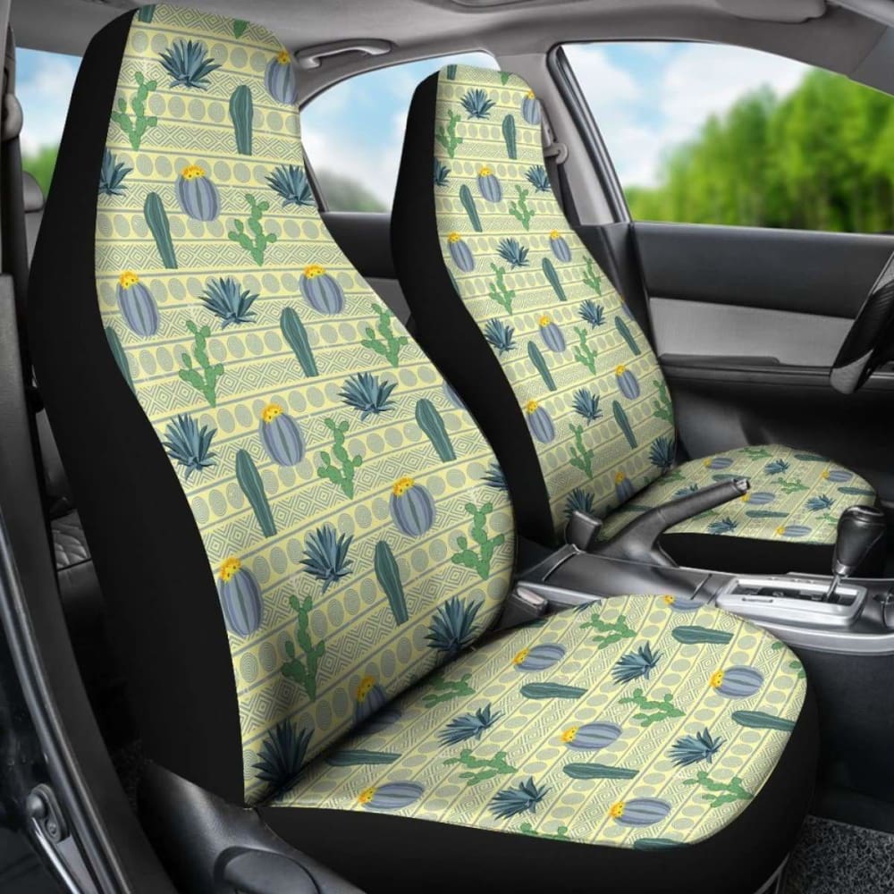 Pattern Cactus Vintage Car Seat Covers Amazing Gift