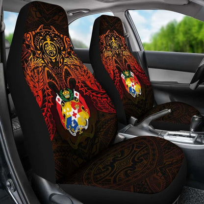 Tonga Car Seat Covers - Tonga Coat Of Arms Red Manta Ray -