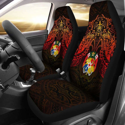 Tonga Car Seat Covers - Tonga Coat Of Arms Red Manta Ray -