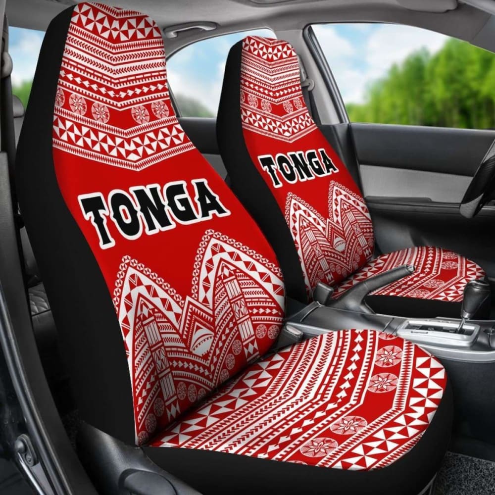 Tonga Polynesian Tribal Pattern Car Seat Covers -