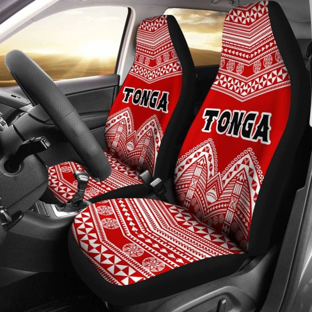 Tonga Polynesian Tribal Pattern Car Seat Covers -