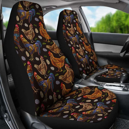 Chicken Family Car Seat Covers