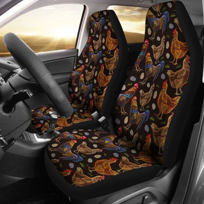 Chicken Family Car Seat Covers