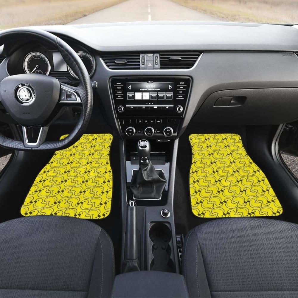 Duck Pattern Print Design  Front And Back Car Mats