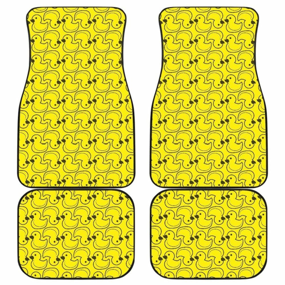 Duck Pattern Print Design  Front And Back Car Mats