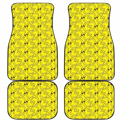 Duck Pattern Print Design  Front And Back Car Mats