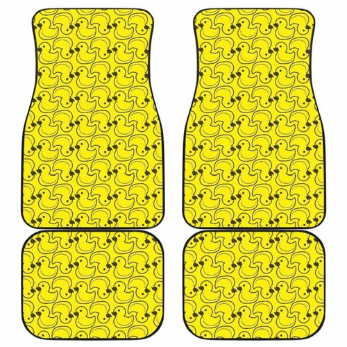 Duck Pattern Print Design  Front And Back Car Mats