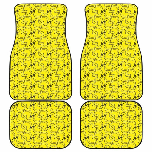 Duck Pattern Print Design  Front And Back Car Mats