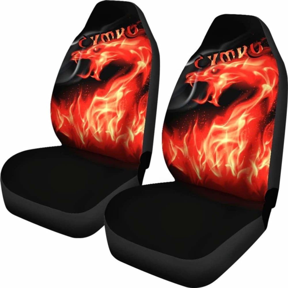 Wales Car Seat Covers - Cymru Flame -