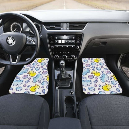 Duck Pattern Print Design  Front And Back Car Mats