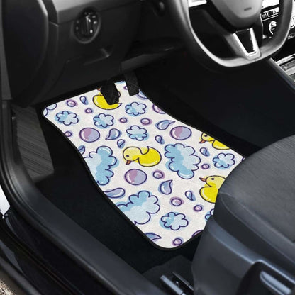 Duck Pattern Print Design  Front And Back Car Mats
