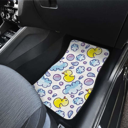 Duck Pattern Print Design  Front And Back Car Mats