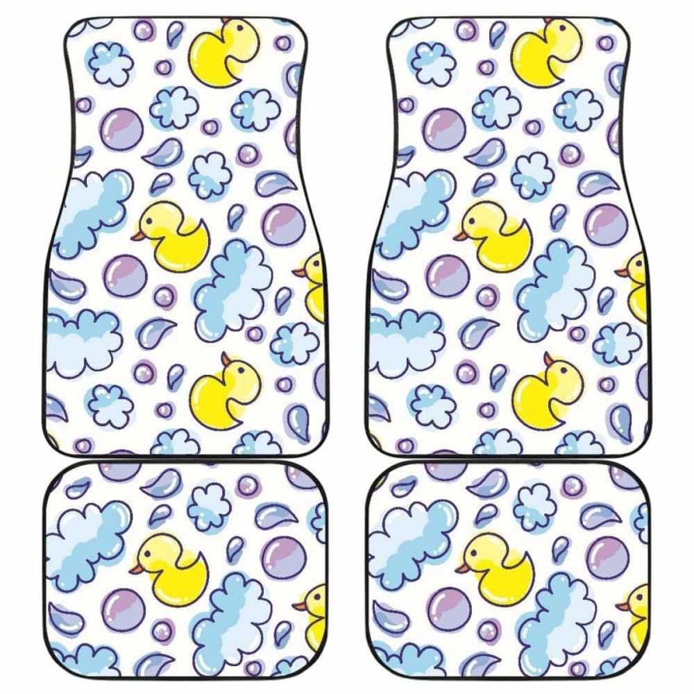 Duck Pattern Print Design  Front And Back Car Mats