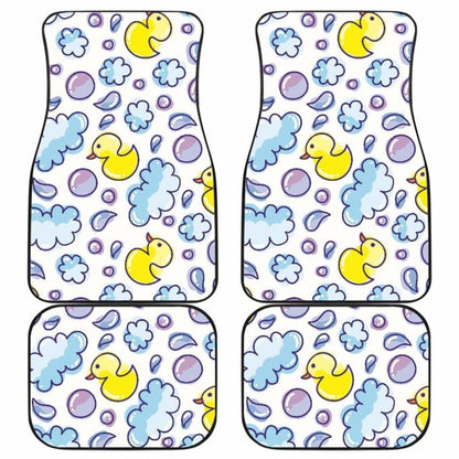 Duck Pattern Print Design  Front And Back Car Mats