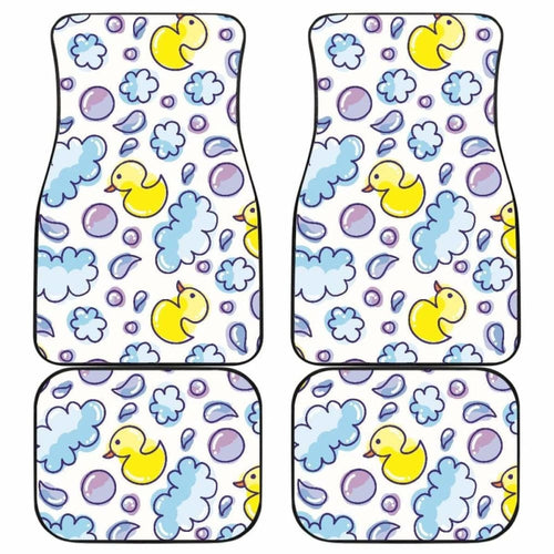 Duck Pattern Print Design  Front And Back Car Mats