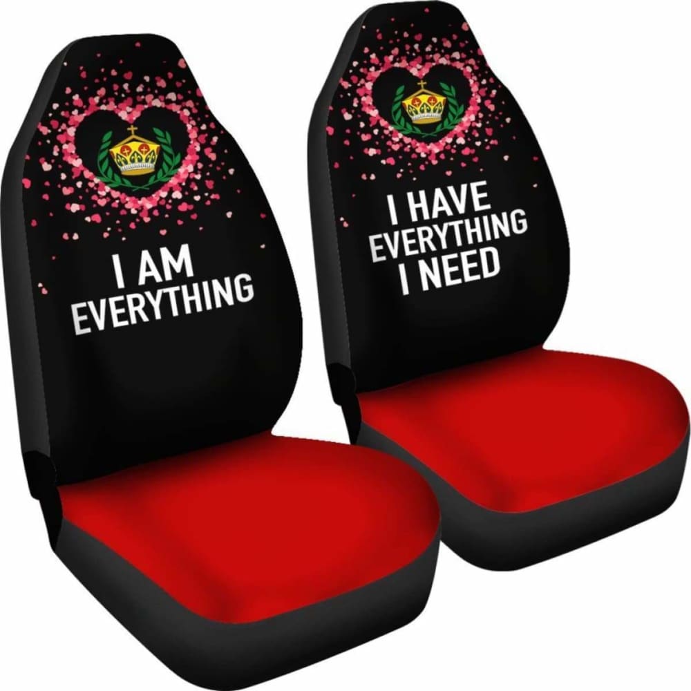 Tonga Car Seat Covers Couple Valentine Everthing I Need (Set Of Two)