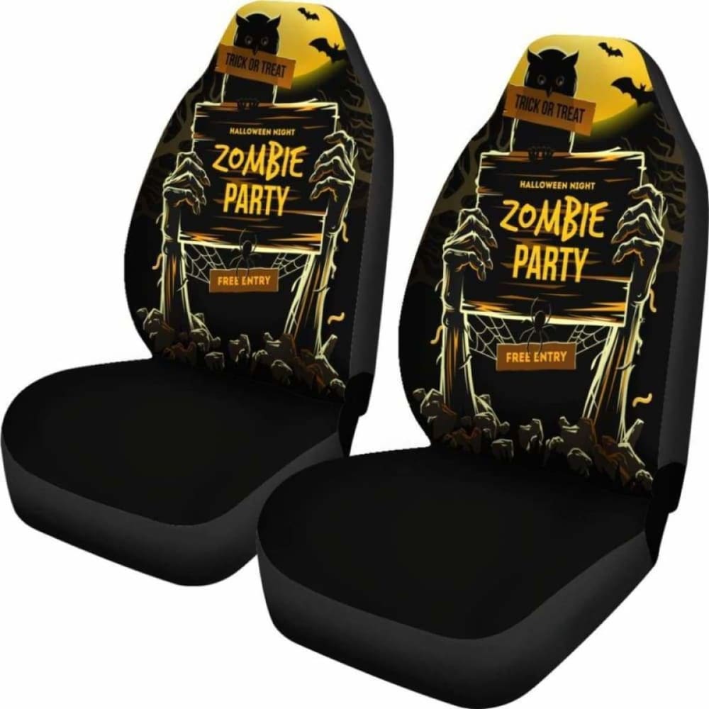 Zombie Party Halloween Car Seat Covers