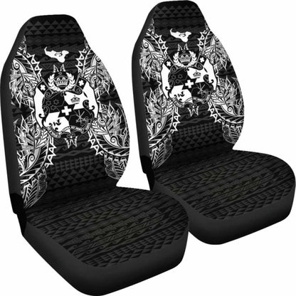 Tonga Polynesia Car Seat Cover Map Black