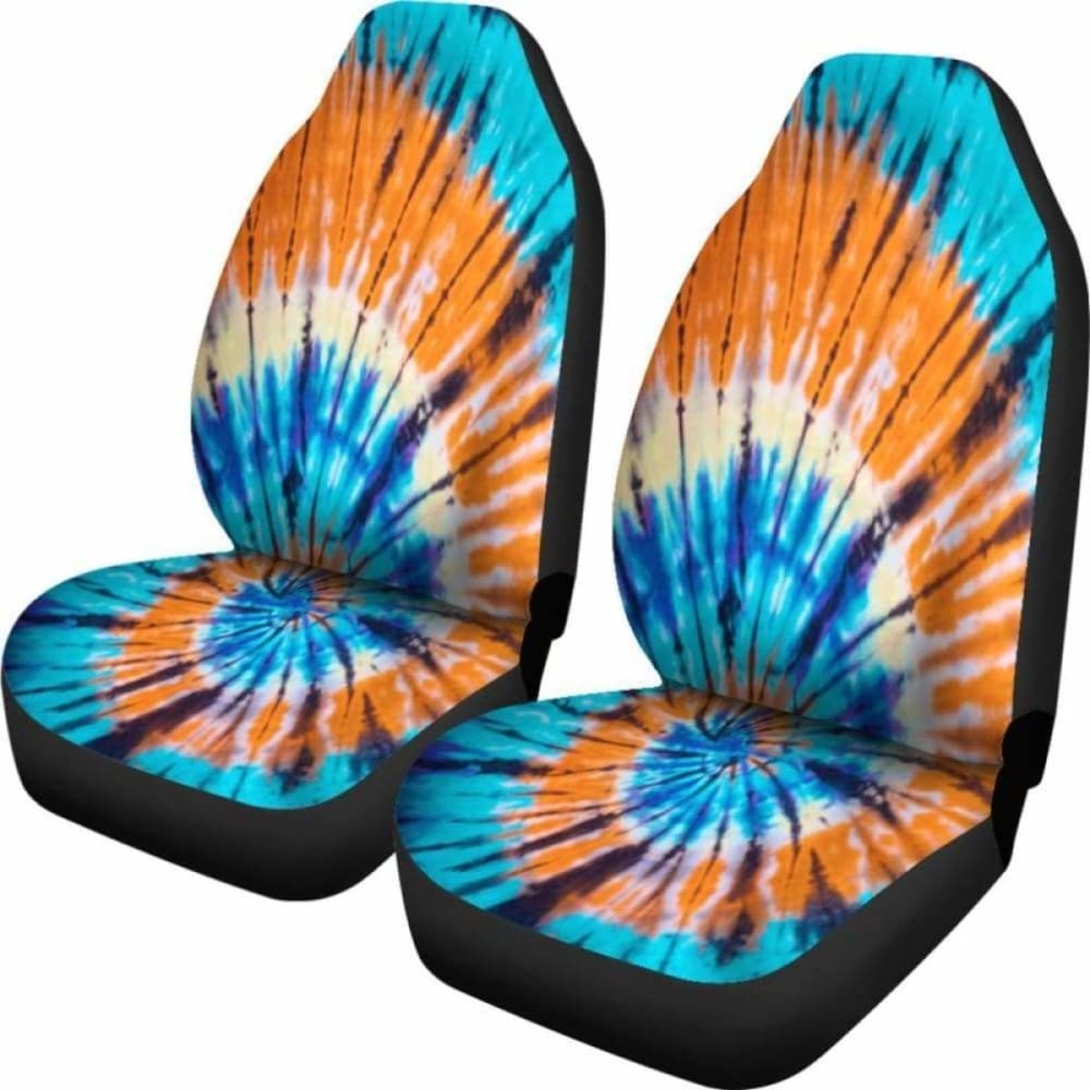 Tie Dye  Blue Pattern Car Seat Covers