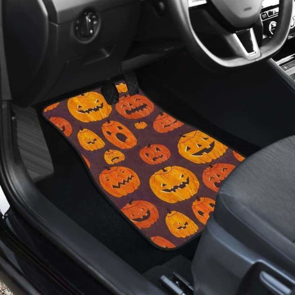 Pumpkin Halloween Car Floor Mats