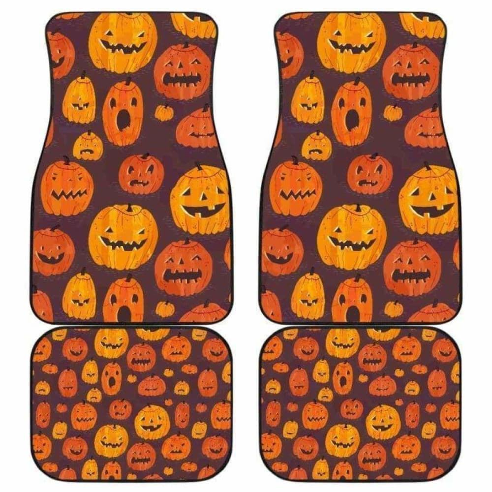 Pumpkin Halloween Car Floor Mats